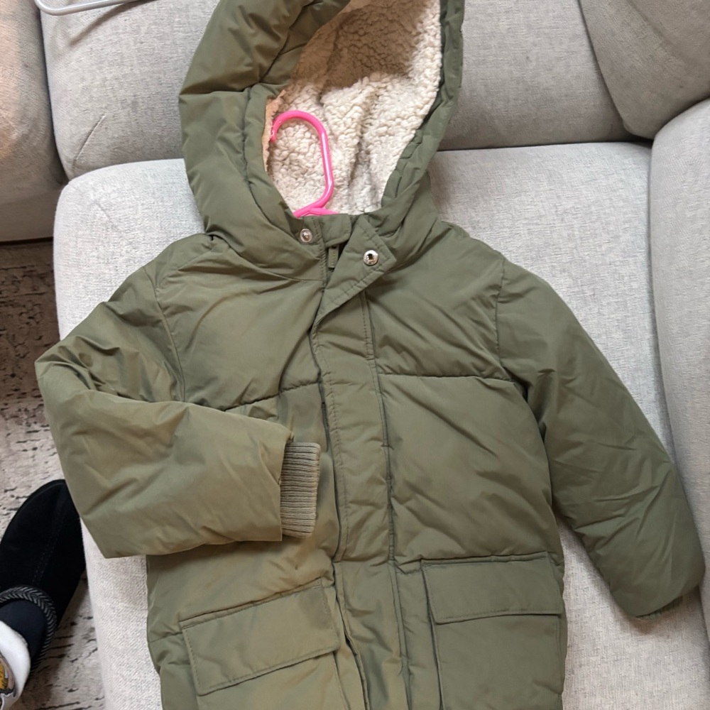 Old Navy Khaki Hooded Jacket